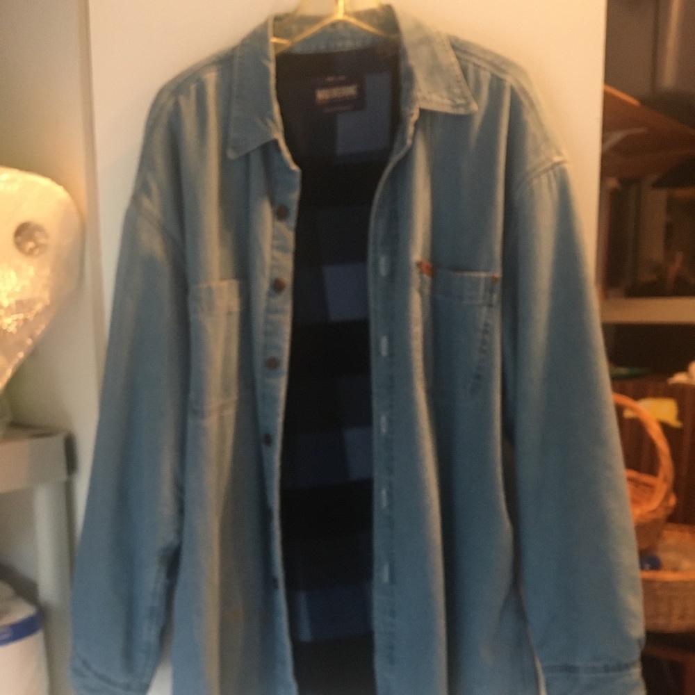 Wolverine flannel jean coat